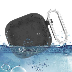 Silicone Earphones Case Protective Cover with Carabiner Protective Case Dustproof Shockproof for AirPods 4 Charging Case