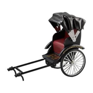 Vintage Alloys Rickshaw Model Antique Tricycle Replicas Miniature Decors Ornament For Home Display Photo Accessories