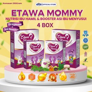 Etawamommy susu ibu hamil dan Pelancar ASI Ibu menyusui paket 4 Box kemasan 250gram