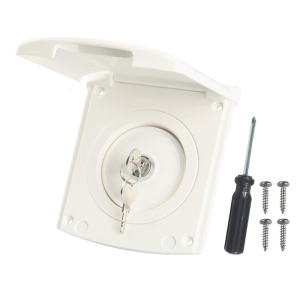 Water Inlet Fill Port For Motorhomes Oversized Opening Quick Connection ABS Housing Secure Flip Top Camping Accessory