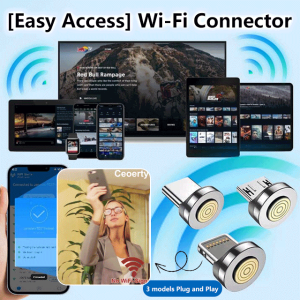 Easy Access Wi-Fi Connector Wireless Router Connector Easy Magnetic Contact Fast Charging Connector