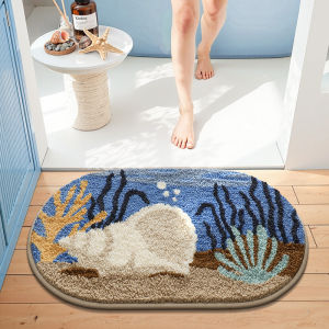 *SG SELLER* 40 Designs Anti Slip Cashmere Bath Mat|Machine Washable Thick MicroFiber Absorbent Non Slip Bathroom Floor Mat