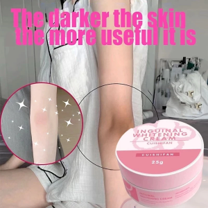 Underarm Whitening Brightening Cream Bleaching Body Lightening Cream Permanent Underarm Whitening Private Armpit Body Cream Legs Whitening Parts Cream Kneesremoving melanin without rebound 25G 美白霜