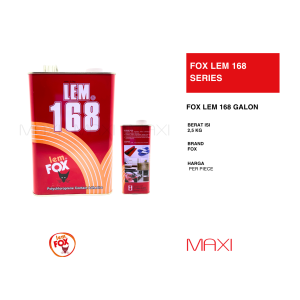 FOX |  LEM FOX 168/ 168AIKO/ 168MR / 168KLM /168.SPRAY - Galon/Blek - Lem Kuning Series