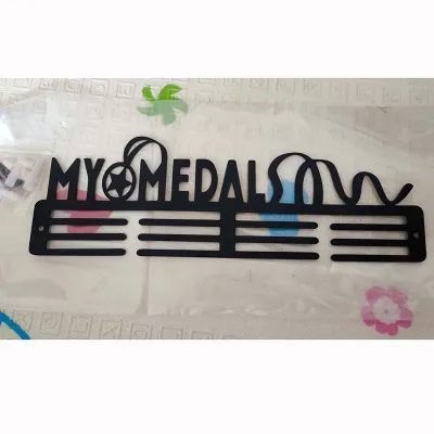 Gantungan Medali Bib Besi 35cm Hanger Medal Runner Cycling Basketball Football Gantungan Medali Dinding