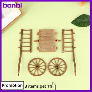 banbi ตุ๊กตาจำลองขนาดเล็กประกอบรถเข็นรุ่น DIY อุปกรณ์เสริมสวนของเล่น