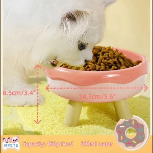 Adjustable Height Dog Bowl with Suction Cup Non-Slip Elevated Pet Food & Water Bowl For Dogs Cats