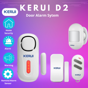 Alarm Pintu dan Jendela Anti Maling KERUI D2 Remote 1 Sensor Gerak Mini