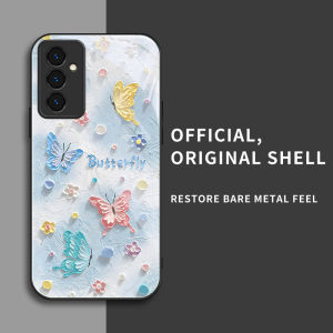 สำหรับ Samsung Galaxy A14 4G และ Samsung A14 5G เคสศัพท์กันตก ลายผีเสื้อสีน้ำมัน บุคลิกภาพทันสมัย