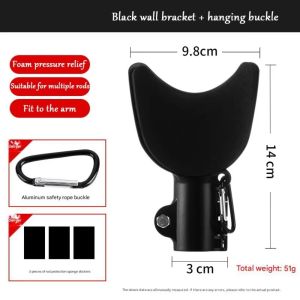NALANILI 2pcs Phổ quát Hỗ trợ tay cần câu Đệm Thoải mái Đệm đỡ khuỷu tay Dụng cụ hỗ trợ câu cá Nẹp hỗ trợ Dụng cụ câu cá Đúc