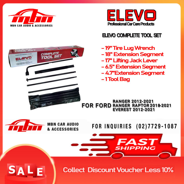 FORD RANGER, RAPTOR, EVEREST ELEVO Complete Tool Set Spare Tire Tool ...