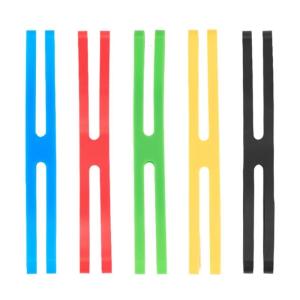 5Pcs H Bands Silicone Rubber Bands Assorted Color Rubber Bands Elastic Rubber Wrapping Bands for Wrapping and Bag Wrap