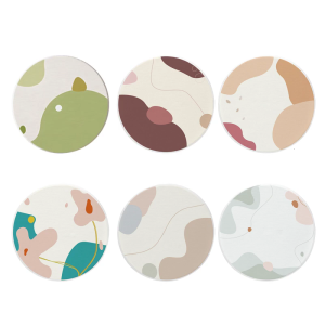 แผ่นรองแก้วซิลิกาทนความร้อนได้แผ่นรองโต๊ะทานอาหารเครื่องดื่มเย็นแผ่นรองจานดูดซับกันลื่น