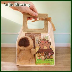 Aolie 1 Set Pen Stickers Notebook Plush Pendants Handbag Final Prizes Stationery Gift Bag For Students Kawaii Capybara Stationery Kit