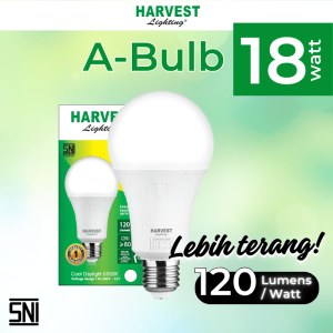 18W Bohlam Lampu A Bulb HARVEST LIGHTING LED 18 Watt GARANSI ORIGINAL BERGARANSI RESMI