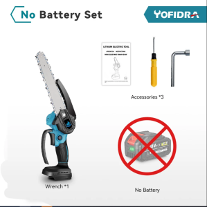 （free gift）Upgrade 8 Inch Brushless Chain Saw Brushless motor Cordless Mini Handheld Pruning Saw 3000W Woodworking Electric Saws Cutting Tool For Makita 18V Battery