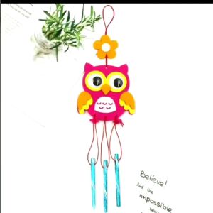 MAINAN EDUKASI ANAK KREASI BUAT GANTUNGAN LONCENG ANGIN KARAKTER LUCU FLANEL MAINAN MENTHOSARI ANAK PAUD TK APE EDUKATIF ANAK LAKI PEREMPUAN BALITA 3 4 5 6 7 TAHUN