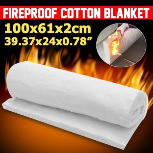 Ceramic Fibre Fire Blanket Heat Insulation fiber for Silencer Ovens High Thermal Resistance at Temperatures 1600°C Size thickness 1.97 1.57 1.18 0.79 0.39 0.6x24x38inch)
