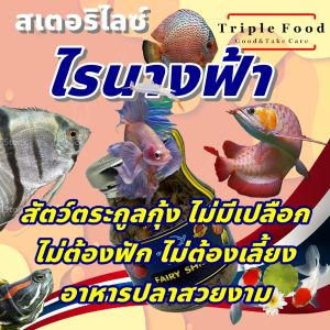 ไรนางฟ้า อาหารปลา Fish Food UHT อาหารปลากัด ปลาทอง อโรวาน่า มังกร ปอม เทวดา เต่าญี่ปุ่น ยังมี อาทีเมีย ไลแดง ลูกน้ำ ไข่ไรนางฟ้า ไรน้ำนางฟ้า ใบหูกวาง ด่างทับทิม