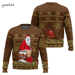 [Local Stock] ZEEMIN Christmas Ugly Sweatshirts Cosplay Santa Claus Pet Anime Cartoon Skull Vintage 3dprint Harajuku Winter Pullover Funny Sweatshirt