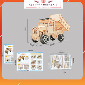 [Lập Trình Nhúng A-Z][2] Đồ Chơi STEM - Bộ Lắp Ghép Ô Tô Chạy Bằng Năng Lượng Mặt Trời Bằng Gỗ
