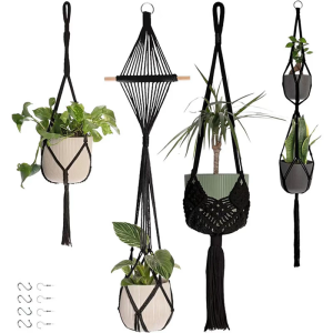 Hanger Handmade Cotton Holder Garden Decoration Outdoor Home Decorations Hanging Basket Flower Pots