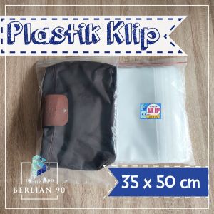 PLASTIK KLIP 35x50 ISI 100 / PLASTIK ZIPLOCK BENING / PLASTIK BAJU / PLASTIK DISTRO