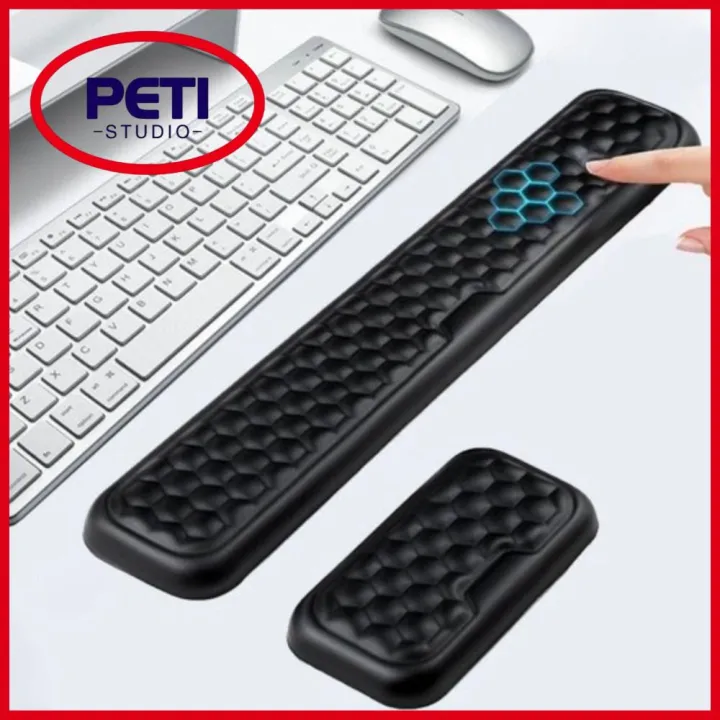 Matpeti PETI STUDIO Memory Foam Mouse Pad Ergonomic Wrist Rest Keyboard Hand ...