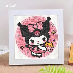 INS ครอสติสคริสตัล สติกเกอร์เพชร ของเล่นฝึกสมาธิเด็ก สติ๊กเกอร์ พร้อมกรอบรูป Diamond Painting