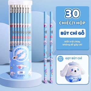 Bút Chì Gỗ 2B In Hình Dễ Thương Combo Bút Chì Và Gọt Bút Chì Dễ Thương – 12/30 Cây Bút Gỗ 2B Cho Học Sinh Tiểu Học – Tiện Lợi Mang Theo Dễ Dàng