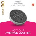 Trapo Diatomite Cup Coaster Antibacterial Surface Fits Into Most Car Cupholder. 