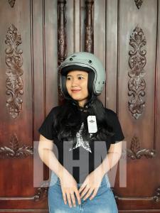 Helm Bogo Soji Raya Dewasa Retro Busa Coklat SNI Bogo Hijab Free Pet / Kaca