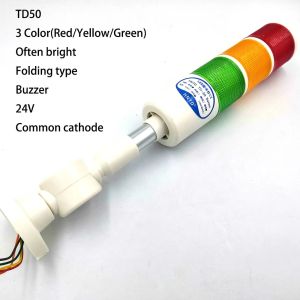 HNTD 24V LED Indicator Light Signal Lamp CNC Machine Working Pilot Warning Lights Buzzer Signal Lamp TD50 Hot Sales