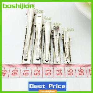 bashijian 50PCS Fashion Flat Metal Hair Clips Prong Flat Hair Clips Metal Hairpin