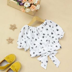 Baju Anak Sabrina Crop Top Pakaian Anak Perempuan