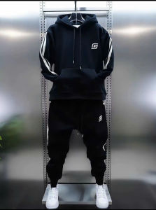 Bộ quần áo nỉ chất liệu nỉ Quảng Châu siêu đẹp - basic dễ phối đồ - phối sọc trắng trẻ trung  năng động