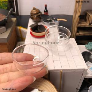 [COD] Springhooe 1/12 Dollhouse Miniature Accessories glass Soup Plate Simulation Dish Toy