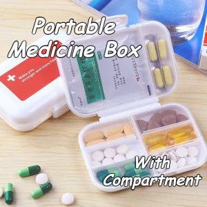 Mini Portable Organizer Case 8 Grids With Lid Storage Box Storage Container Durable Weekly Reusable