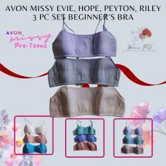 Bridgette 34A 34B Non Wire Set in Bust Soft Cup Missy for Teens Bra by Avon  Walang Wire Matibay Teen Bra Pangdalaga