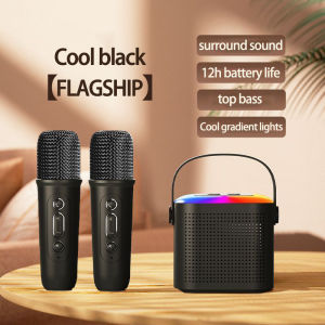 SG [READY STOCK] Speaker Portable Karaoke Wireless Bluetooth Speaker with Microphone Mini Bluetooth Karaoke Stereo Family Party KTV Equipment Audio Car/Outdoor/Home