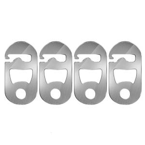 Tent Cord Adjuster Clip 20kg Secures Grip Easy Operations Stainless Steel Outdoor Shelter Accessories Adjustable Buckles