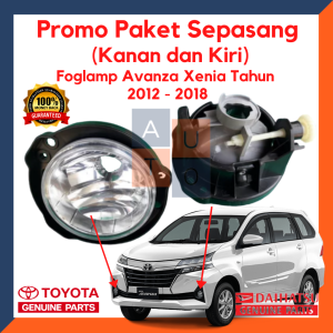 Lampu Kabut Mobil Avanza/ Promo Foglamp Avanza Xenia Paket Sepasang Kanan dan Kiri/ Lampu Foglamp Avanza/ Pariasi Mobil Avanza Xenia Tahun 2012 - 2018