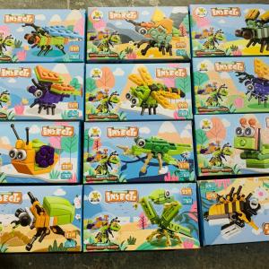 Bộ lắp ráp khủng long xe cứu hỏa động vật 12 con giáp vui nhộn cho bé