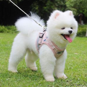 Cat harness with leash reflective harness vest for dog and cat puppy leash harness