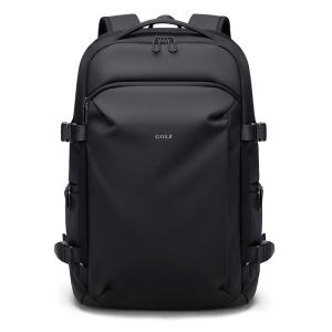 GOLF QUALITY Work Backpack Men Black 16 inch Laptop Anti Theft Backpacks Travel Casual Waterproof Large Capacity Back Pack Bag Man with Zipper Side Pockets Lightweight