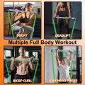 96cm Resistance Band Exercise Bar e-type Hook Door Anchor Handles for Long Elastic Bands Home Squat Deadlift Workout Equipment. 