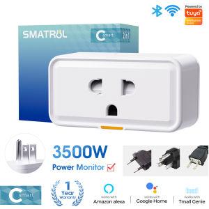 Tuya WIFI Smart Plug 16A US/EU Mini Socket Smart Home Appliance With Timing Power Monitor APP Remote Control Work With Smart Life Alexa Google Home