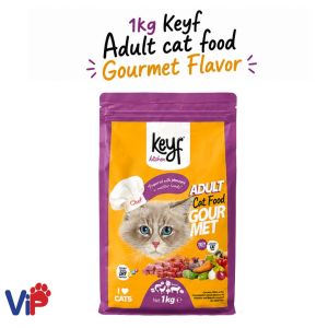 1kg Keyf Cat Kibble with Protein Vitamins and Essential Minerals