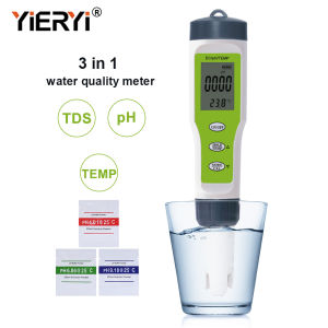 Máy Kiểm Tra Chất Lượng Nước 3 Trong 1 Yieryi Bút Đo Axit Kế Cho Hồ Nước Uống Cầm Tay