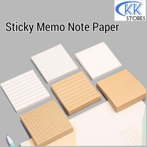 Memo Writing Sticky Daily Note Stationary Memo Pad，Daily Planner Simple Notepad For School and Office 80 sheets